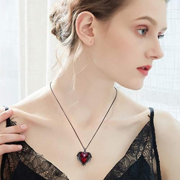 Angel Wing Heart Pendant